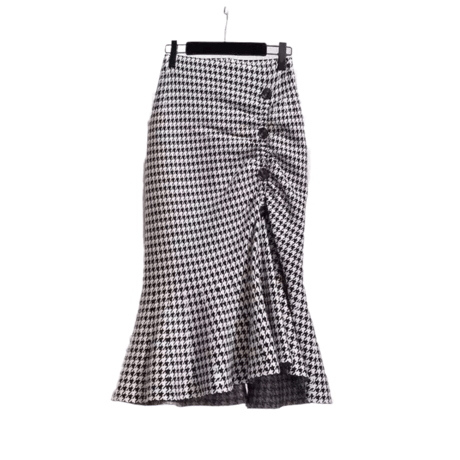 Plover pattern mermaid skirt