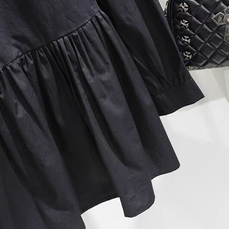 lace big collar blouse