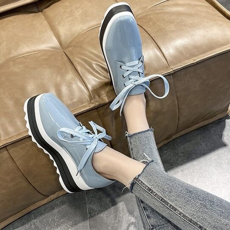 platform enamel shoes