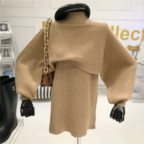 knit set onepiece