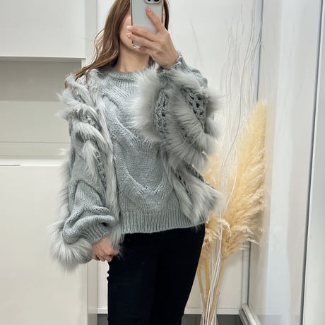 eco fur knit