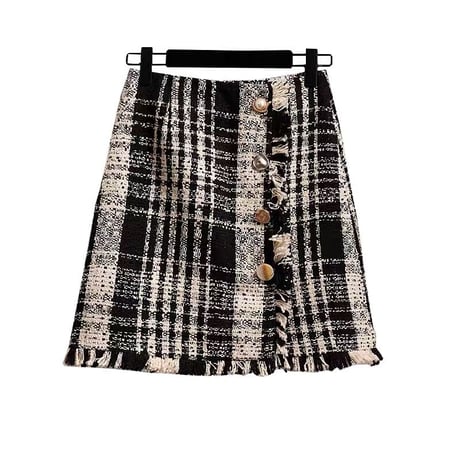 tweed mini skirt