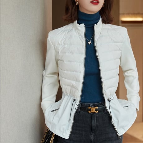 peplum down jacket