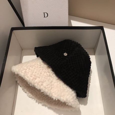 もこもこ bucket hat