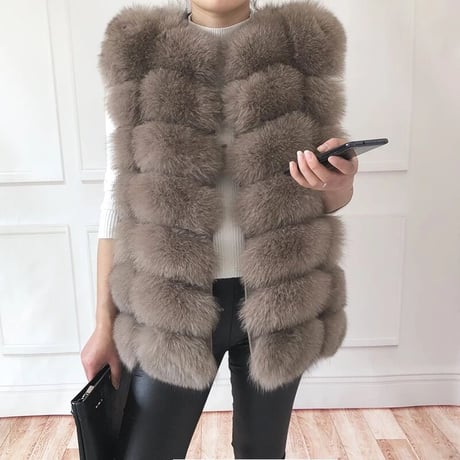 fox fur vest