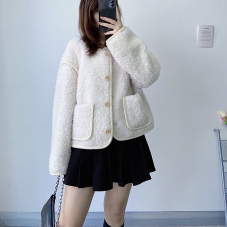 ウール short coat