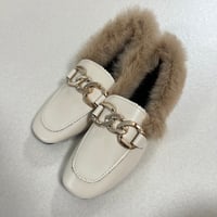 【即納】24.5cm fur loafer