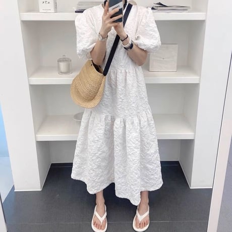puff sleeve onepiece