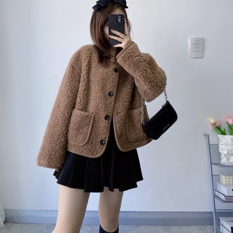 ウール short coat