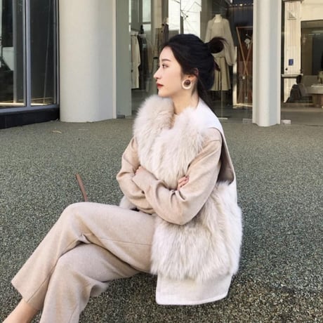 eco fur vest