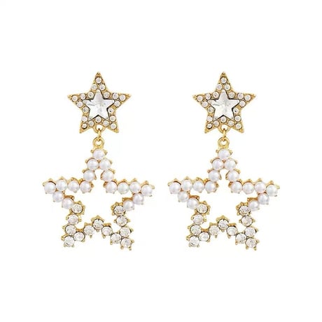 【即納】pearl star ピアス