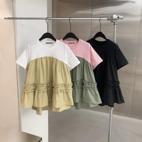 切り替え t- shirt