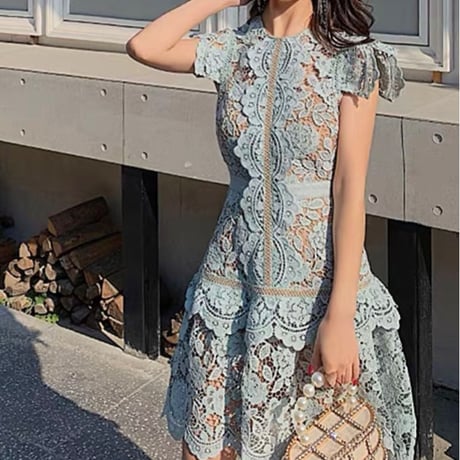 blue lace onepiece