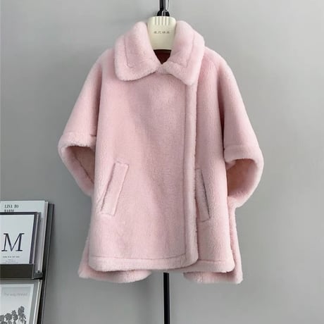 【ウール100%】poncho coat
