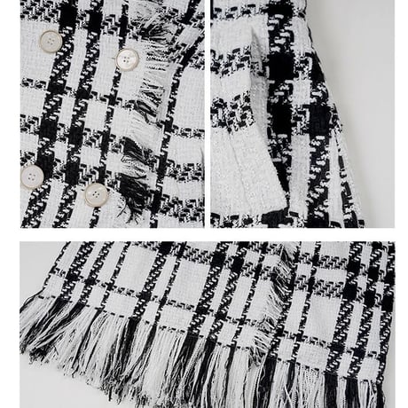 tweed fringe onepiece