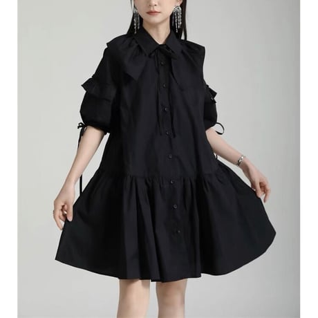 frill blouse onepiece