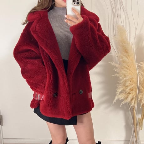 【ウール100%】short coat