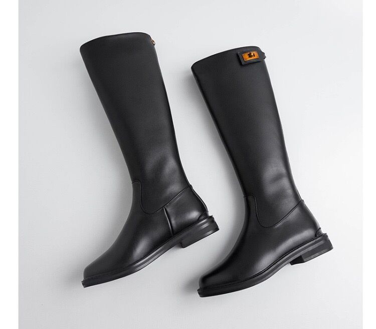 牛革 ゴールドバックル ロングブーツ | BrillantSelect Store 