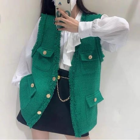 tweed vest
