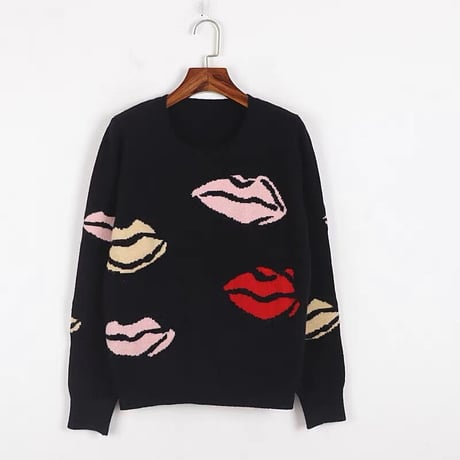 【即納】lip knit