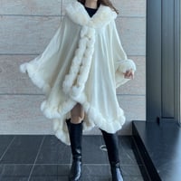 eco fur poncho