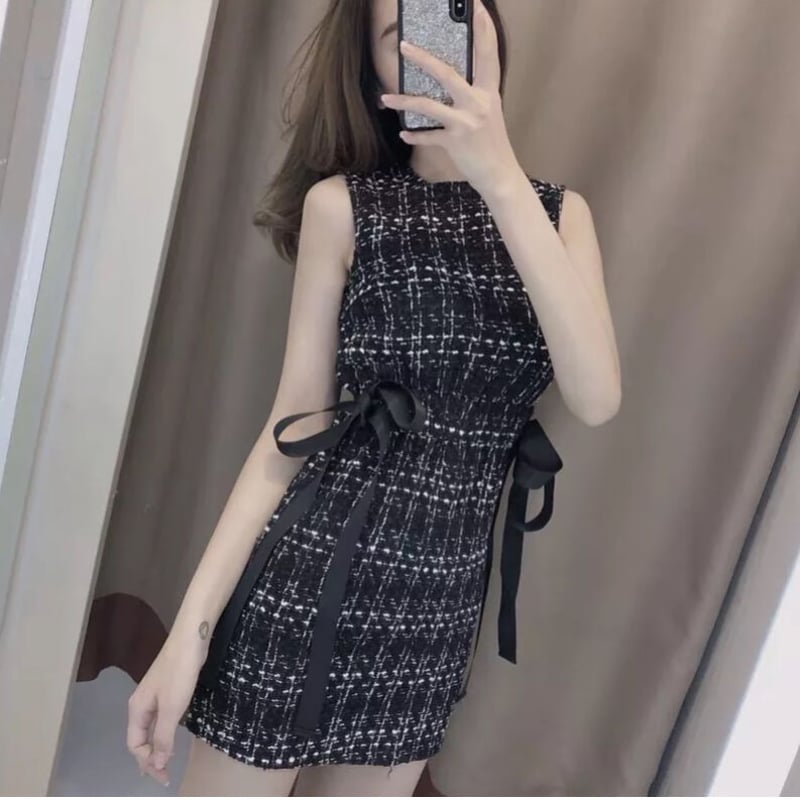 ノースリーブ ツイード ワンピース | BrillantSelect Store