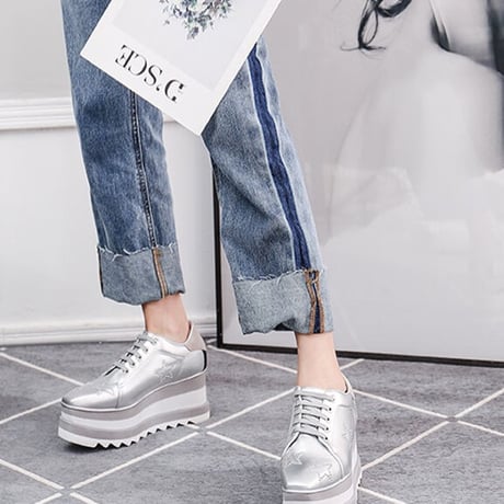 【本革】platform star shoes