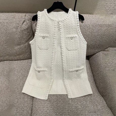 knit long vest
