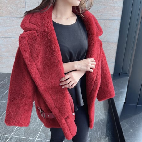 【ウール100%】short coat