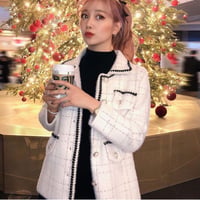 襟付き cardigan