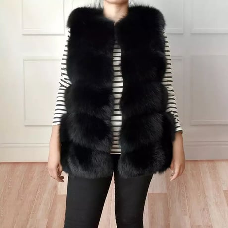 fox fur vest