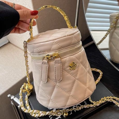 flower point bucket bag
