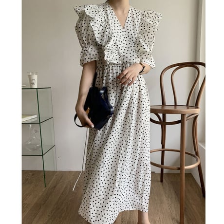 dot frill　onepiece