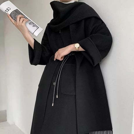 【ウール】2way long coat