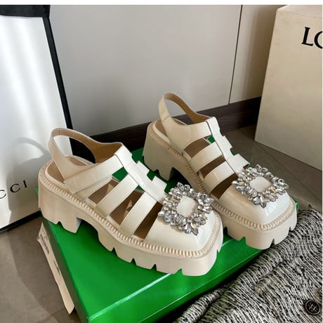 square bijou sandal