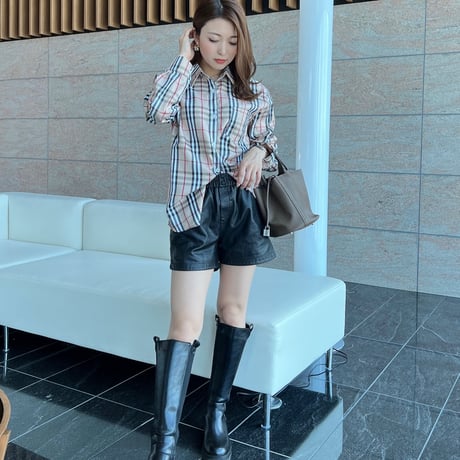 【即納】check  shirt