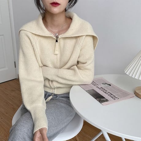 big collar knit