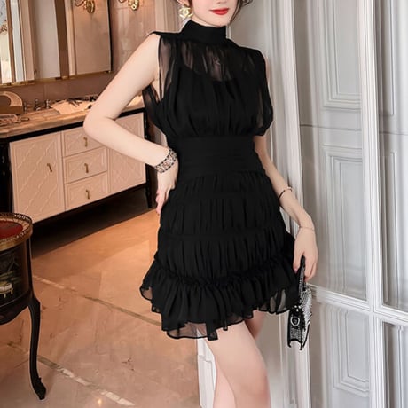 chiffon mini onepiece