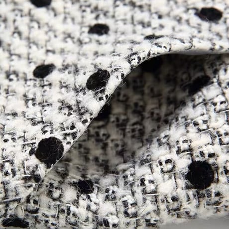 tweed dot coat