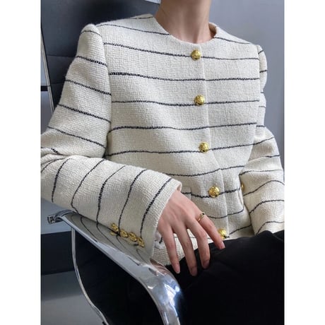 【高品質】border jacket