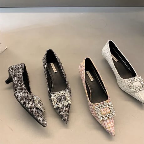 bijou  tweed pumps