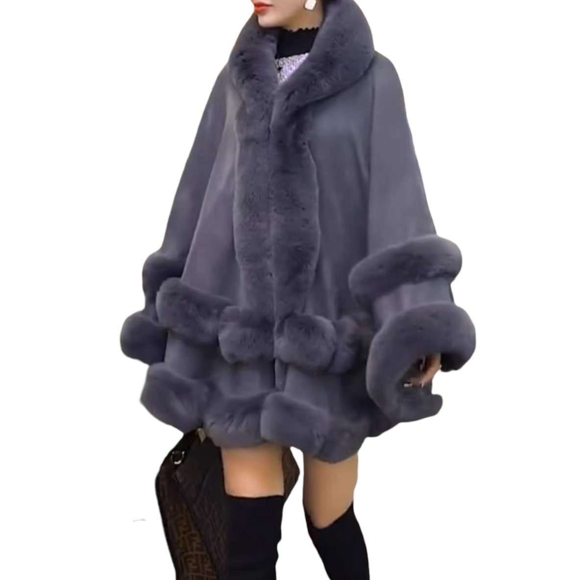 カデュネ♡エコファーポンチョ カデュネ♡エコファーポンチョ