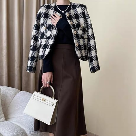 千鳥格子 tweed jacket
