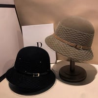 tulle wool hat