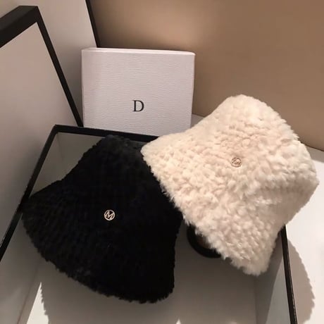 もこもこ bucket hat