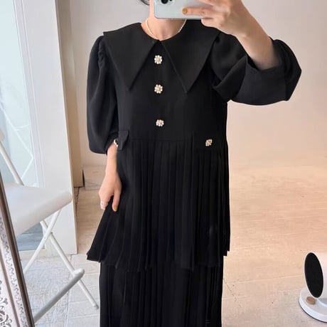 double pleats onepiece