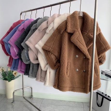 【ウール100%】poncho coat