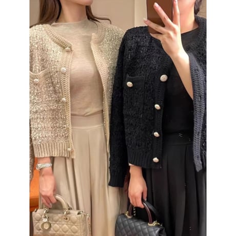 round neck cardigan