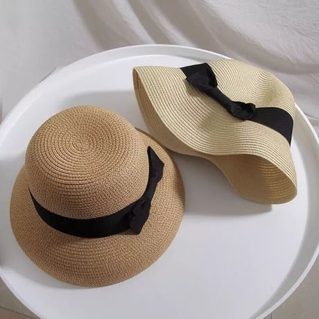 ribbon straw hat