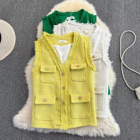 tweed vest